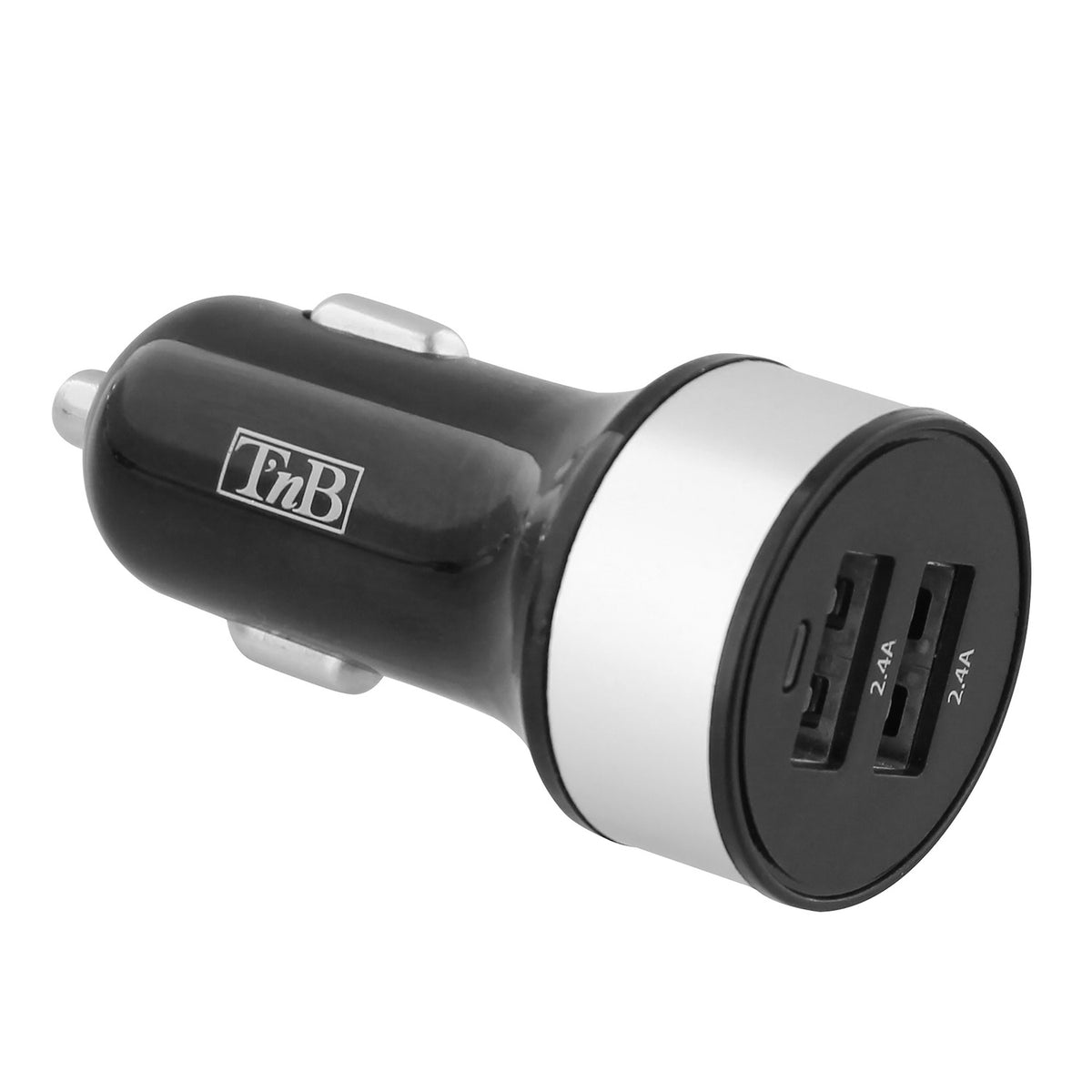 T'NB Adaptateur d'alimentation pour voiture - 24 Watt - 4.8 A - 2 connecteurs de sortie (USB)