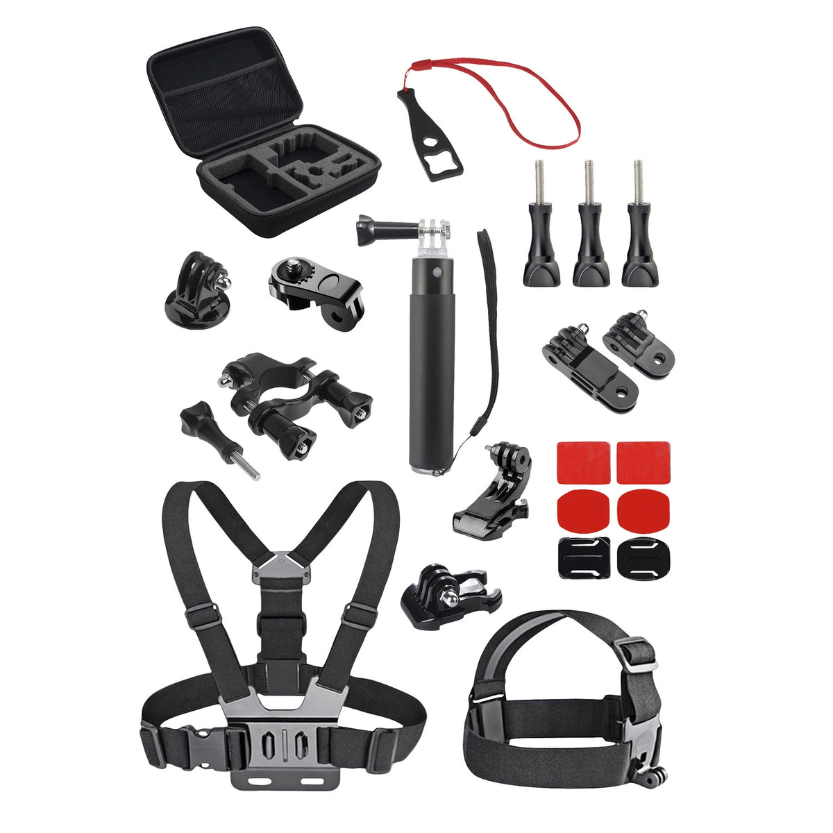 T'NB Kit complet de 23 accessoires universel pour caméra sport SPACBOX23