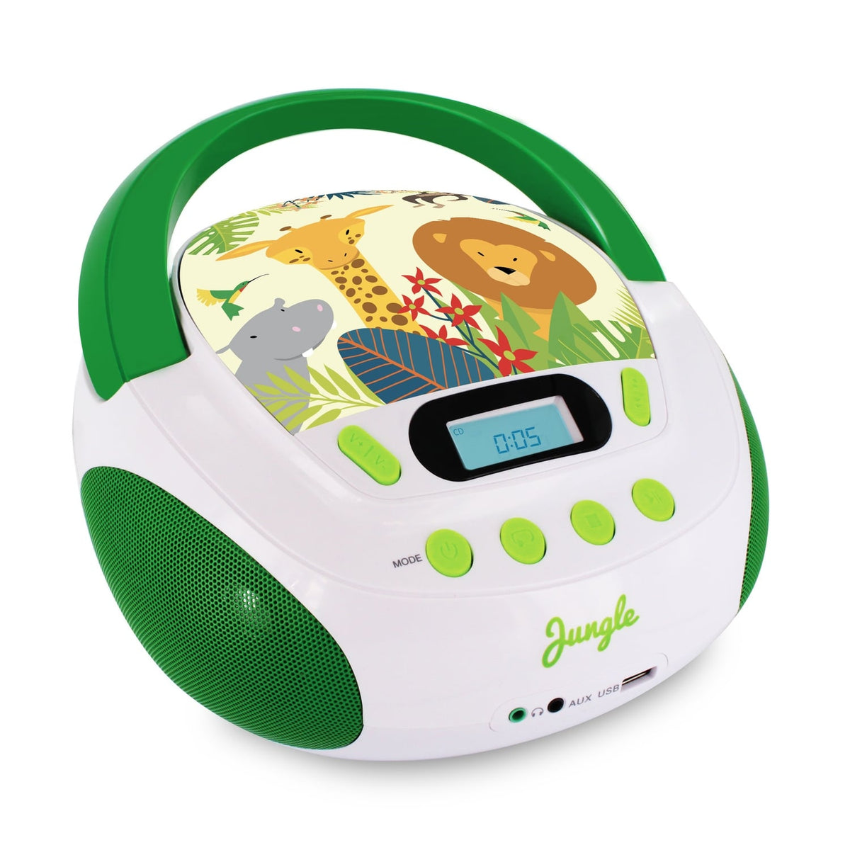 Metronic Lecteur CD Jungle - Blanc/Vert