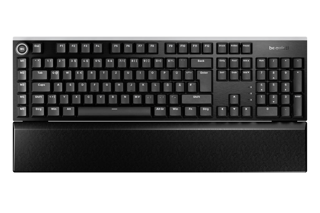 be quiet! Light Mount Silent Linear DE ISO clavier Gaming USB QWERTZ Allemand Noir