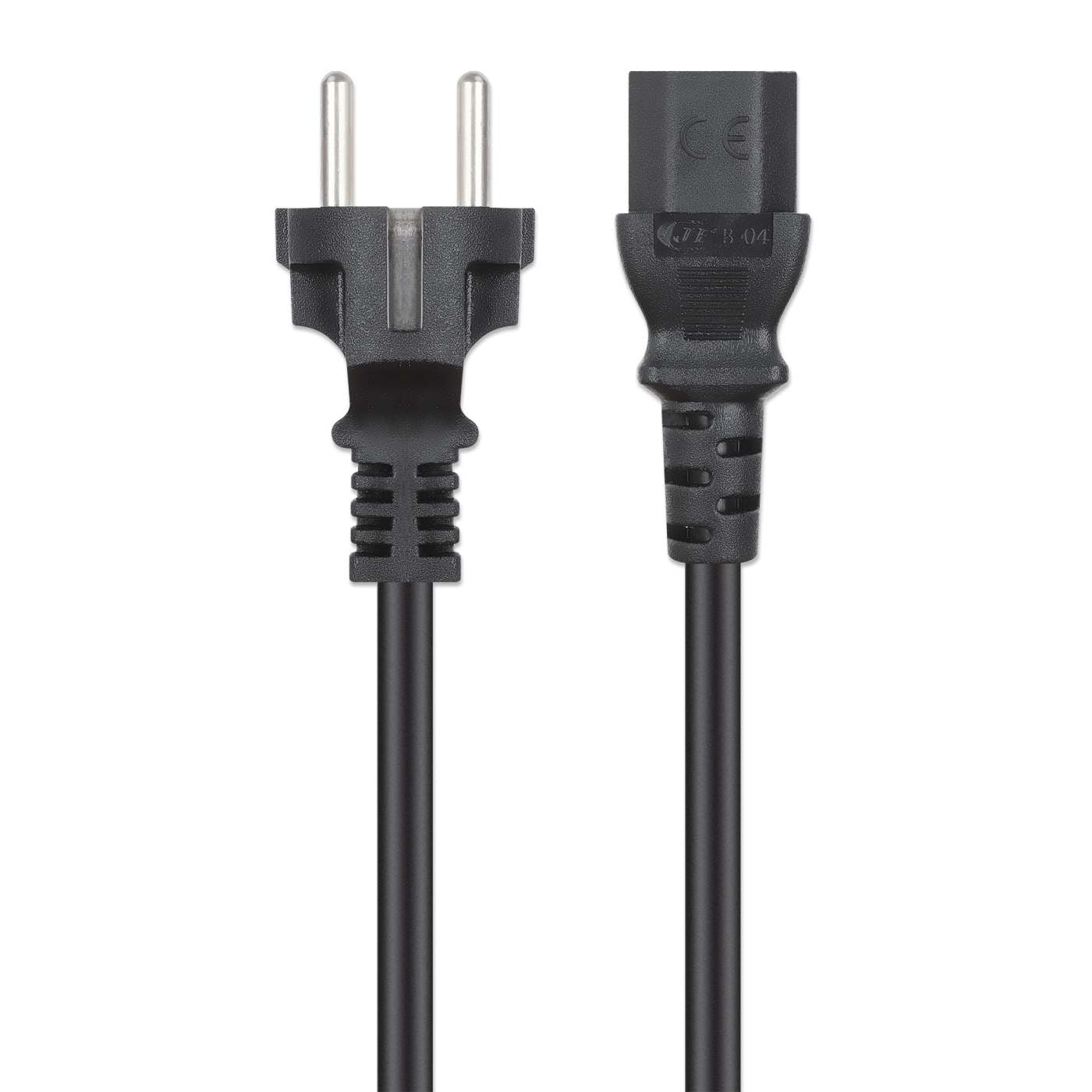 Manhattan 353908 câble électrique Noir 1 m CEE7/7 Coupleur C13