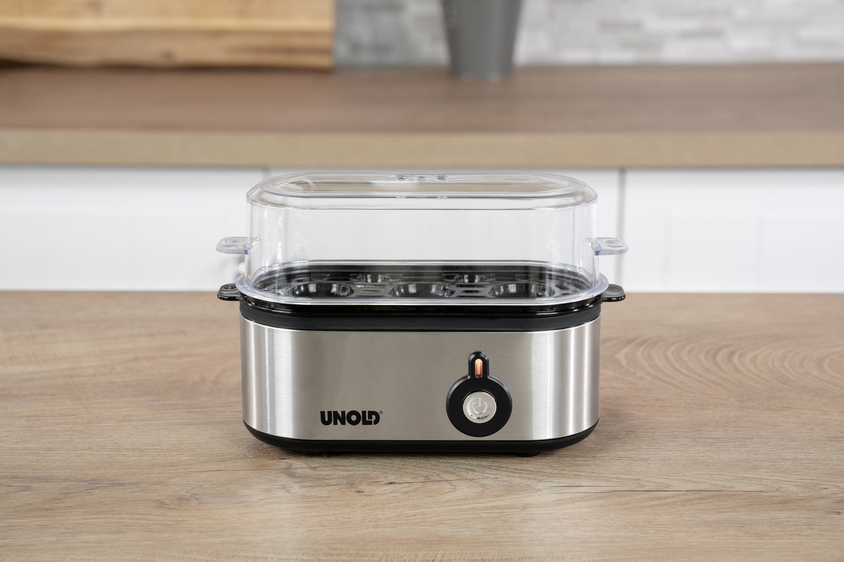 Unold 38610 cuiseur d'oeufs 3 œufs 210 W Acier inoxydable