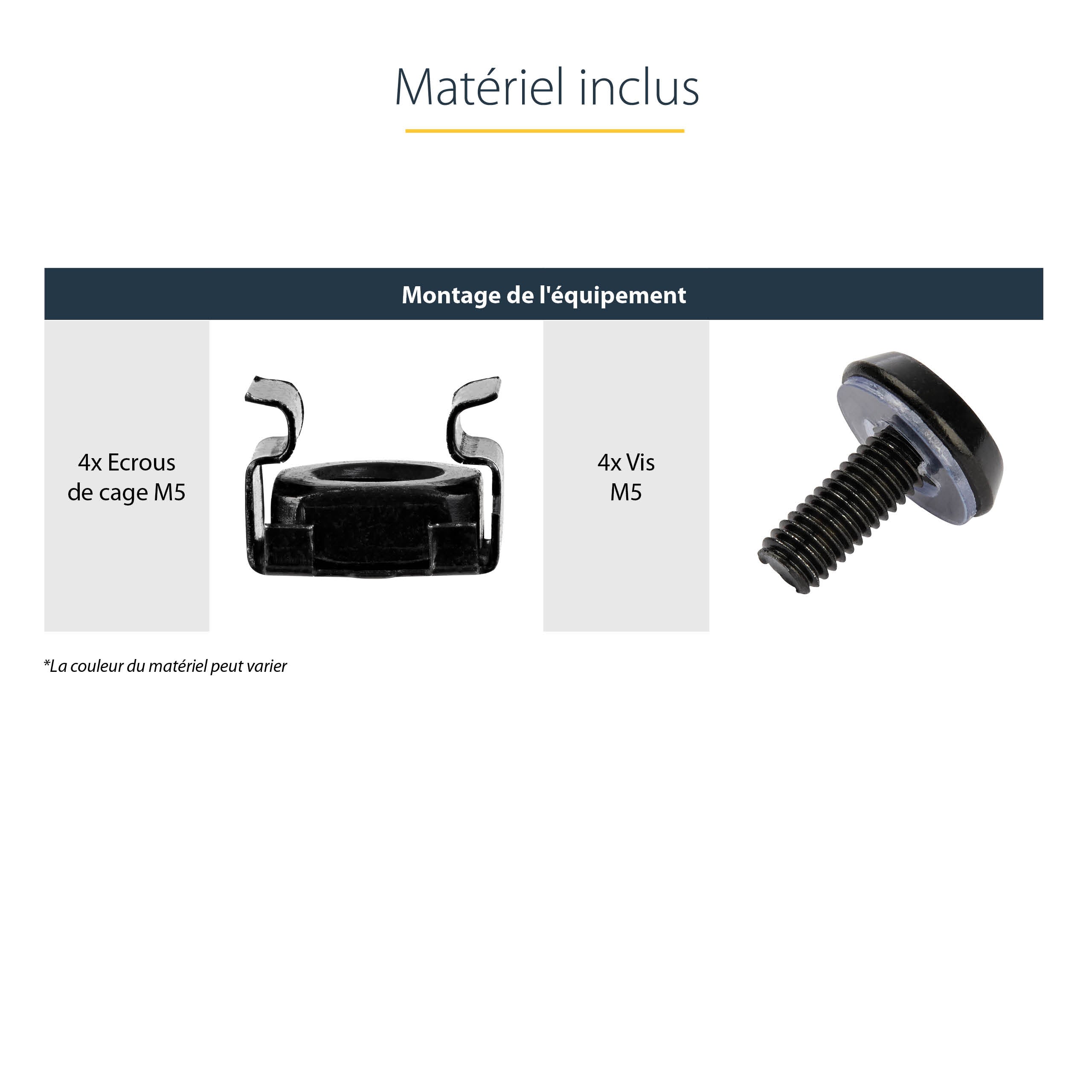StarTech.com Etagère cantilever ventilée pour rack de serveur universel 2U 16 pouces - Etagère d'armoire serveur fixe - 22 kg