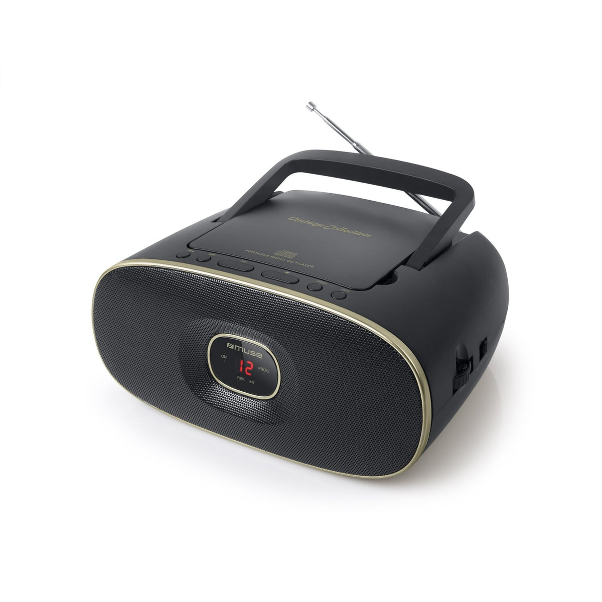 MUSE Radio portable lecteur CD - MD-202 VT - Noir
