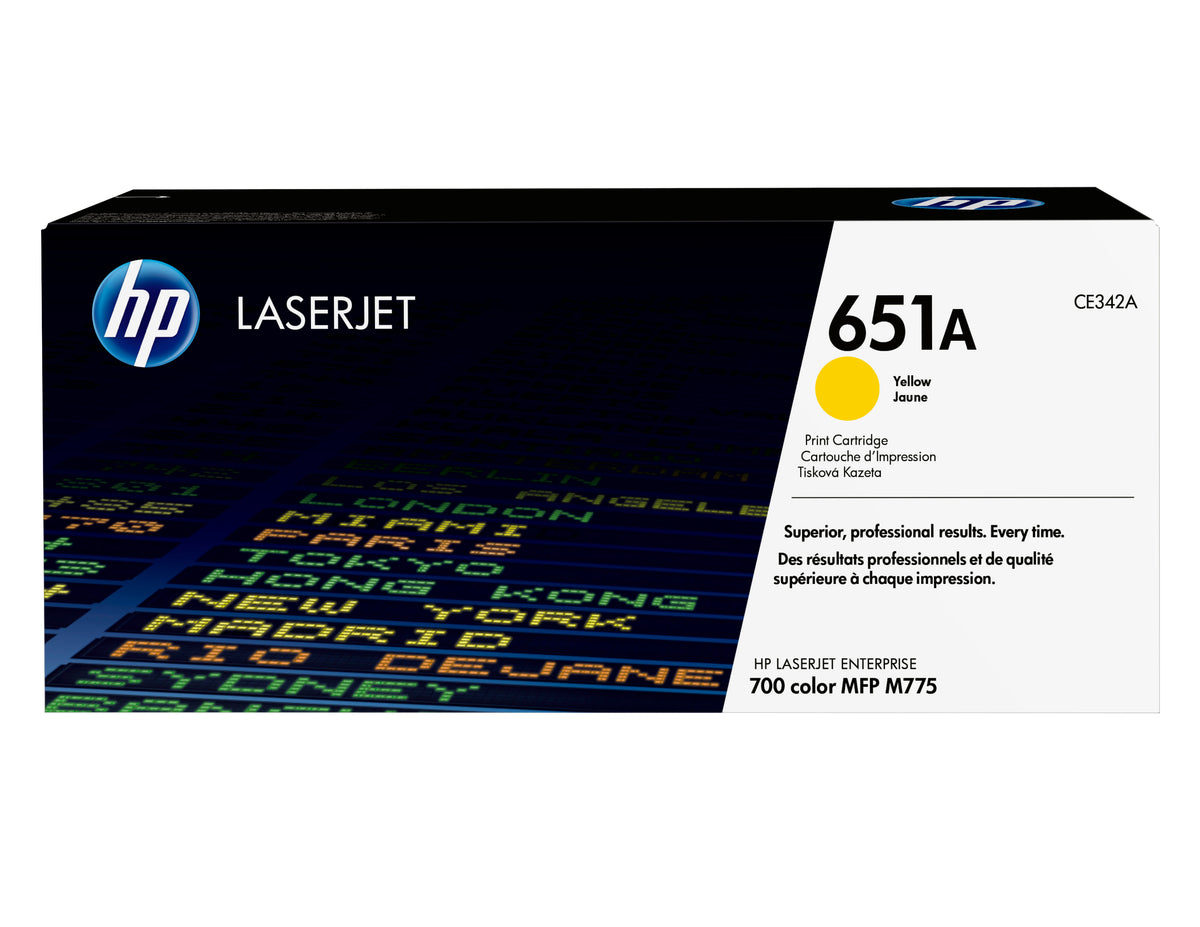HP 651A toner LaserJet jaune authentique