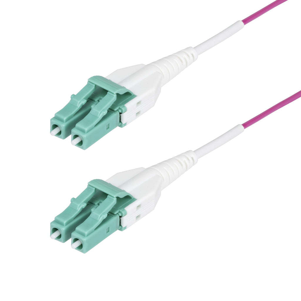 StarTech.com Câble Fibre Optique Multimode OM4 LC vers LC (UPC) de 20m, Erika Violet, 50/125 µm, 40G/100G, LOMMF/VCSEL, Cordon de Raccordement Fibre Optique Uniboot, Certifié OFNR Riser