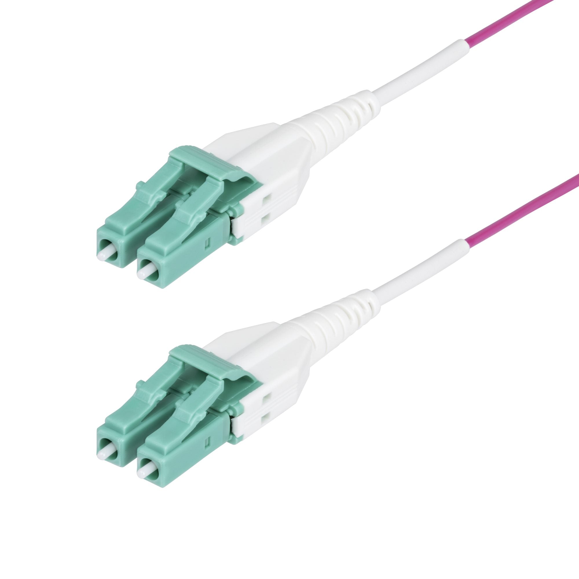 StarTech.com Câble Fibre Optique Multimode OM4 LC vers LC (UPC) de 20m, Erika Violet, 50/125 µm, 40G/100G, LOMMF/VCSEL, Cordon de Raccordement Fibre Optique Uniboot, Certifié OFNR Riser