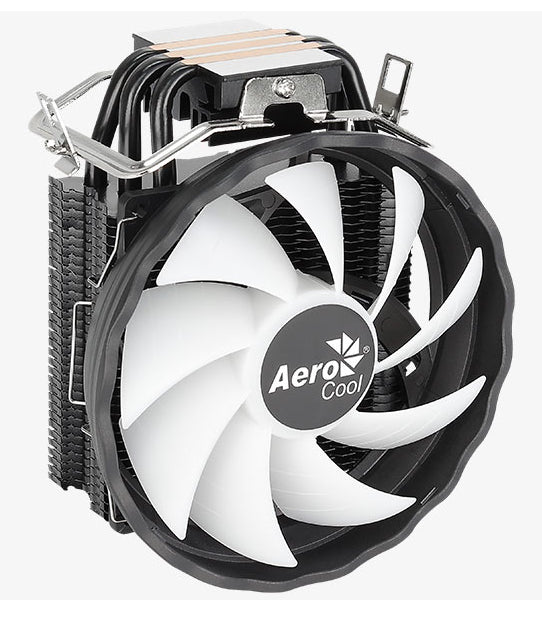 Aerocool Rave 3 FRGB Processeur Refroidisseur d'air 12 cm Noir, Blanc 1 pièce(s)