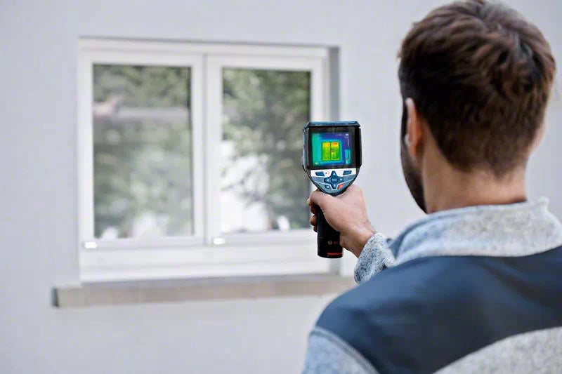 Bosch Bosch GTC 600 C Noise equivalent temperature difference (NETD) IR Noir, Bleu 256 x 192 pixels Écran integré LCD