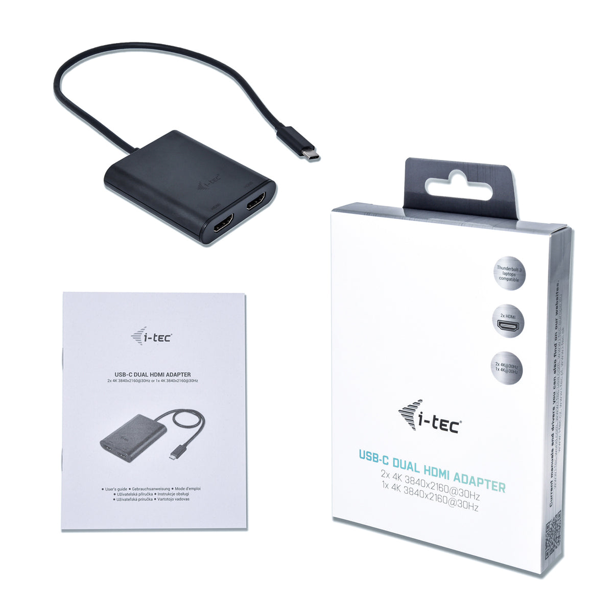 i-tec Adaptateur Vidéo USB-C 3.1 Double 4K HDMI