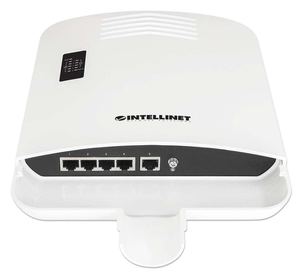 Intellinet Switch Gigabit Extérieur 5 Ports PoE avec PoE Passthrough et Extendeur PoE+