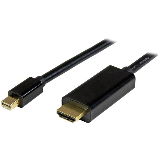 StarTech.com Câble Adaptateur Mini DisplayPort vers HDMI 2 m 4K Noir