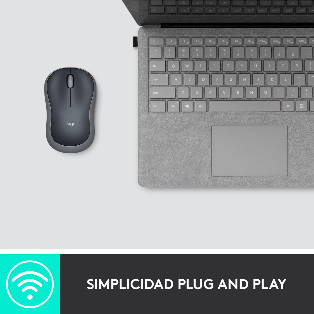 COMPUTER MOUSE LOGITECH M185 GREY