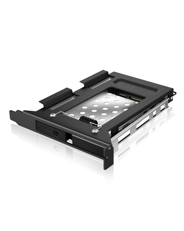 ICY BOX IB-2207StS 8,89 cm (3.5") Plateau de stockage de disques Noir