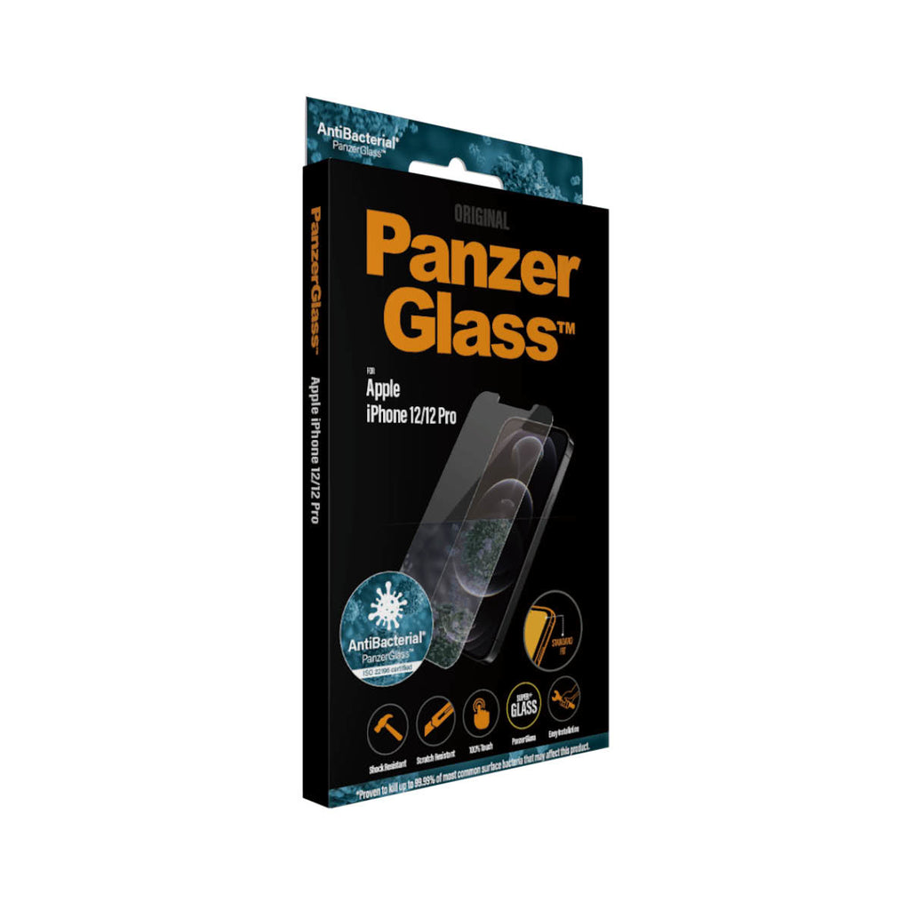 PanzerGlass Protection d'écran Standard Fit pour iPhone 12 et iPhone 12 Pro, Transparent