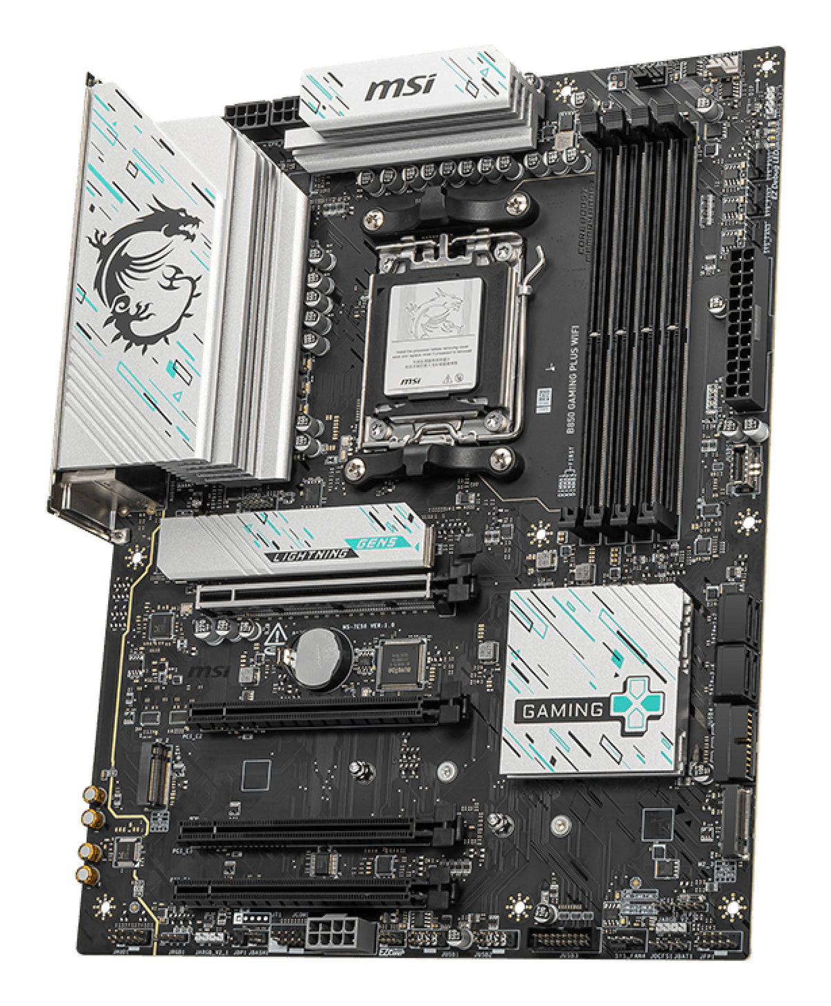 MSI B850 GAMING PLUS WIFI carte mère AMD B850 Emplacement AM5 ATX - vue 3