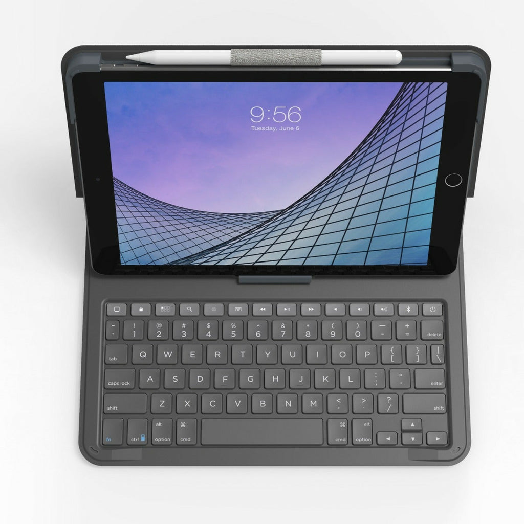 ZAGG Messenger Folio 2 Clavier Bluetooth QWERTY Nordique, Charbon de bois
