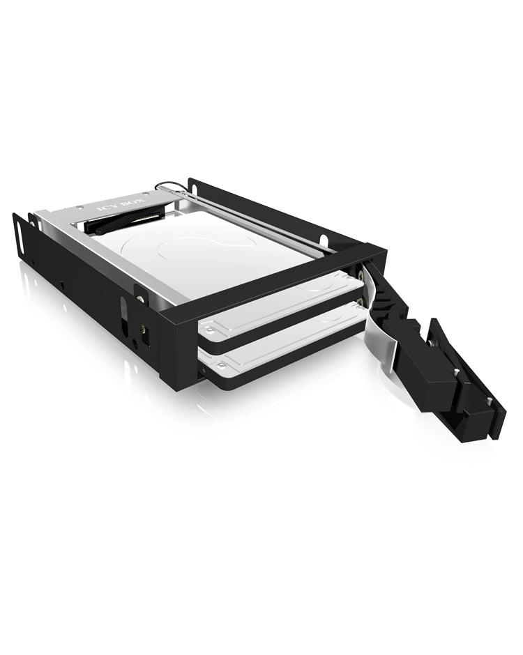 ICY BOX IB-2227StS 8,89 cm (3.5") Plateau de stockage de disques Noir