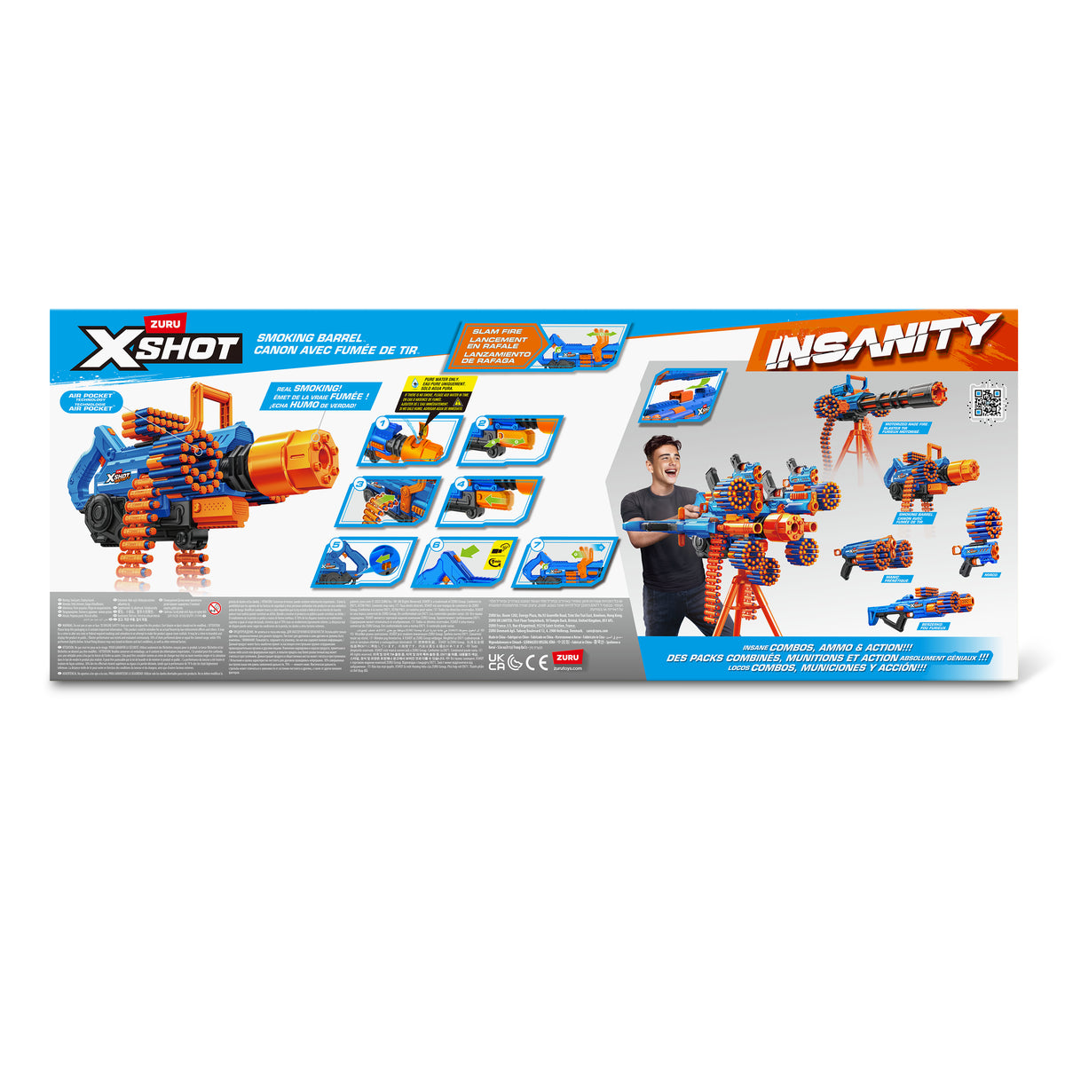 ZURU XSHOT Insanity Smoking Barrel Blaster - vue 7