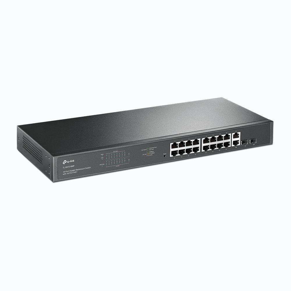 TP-Link TL-SG1218MP commutateur réseau Non-géré Gigabit Ethernet (10/100/1000) Connexion Ethernet, supportant l'alimenta