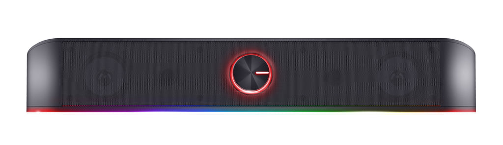 Trust GXT 619 Thorne Barre de Son Gaming RGB, 2.0 Canaux, 12W RMS, Noir