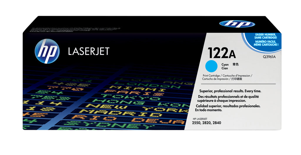 HP 122A Cyan Original LaserJet Toner Cartridge Cartouche de toner 1 pièce(s)