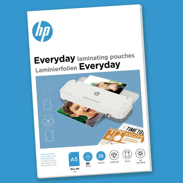 Pochettes Plastiques HP 9155 Transparentes Format DIN A5, Lot de 25