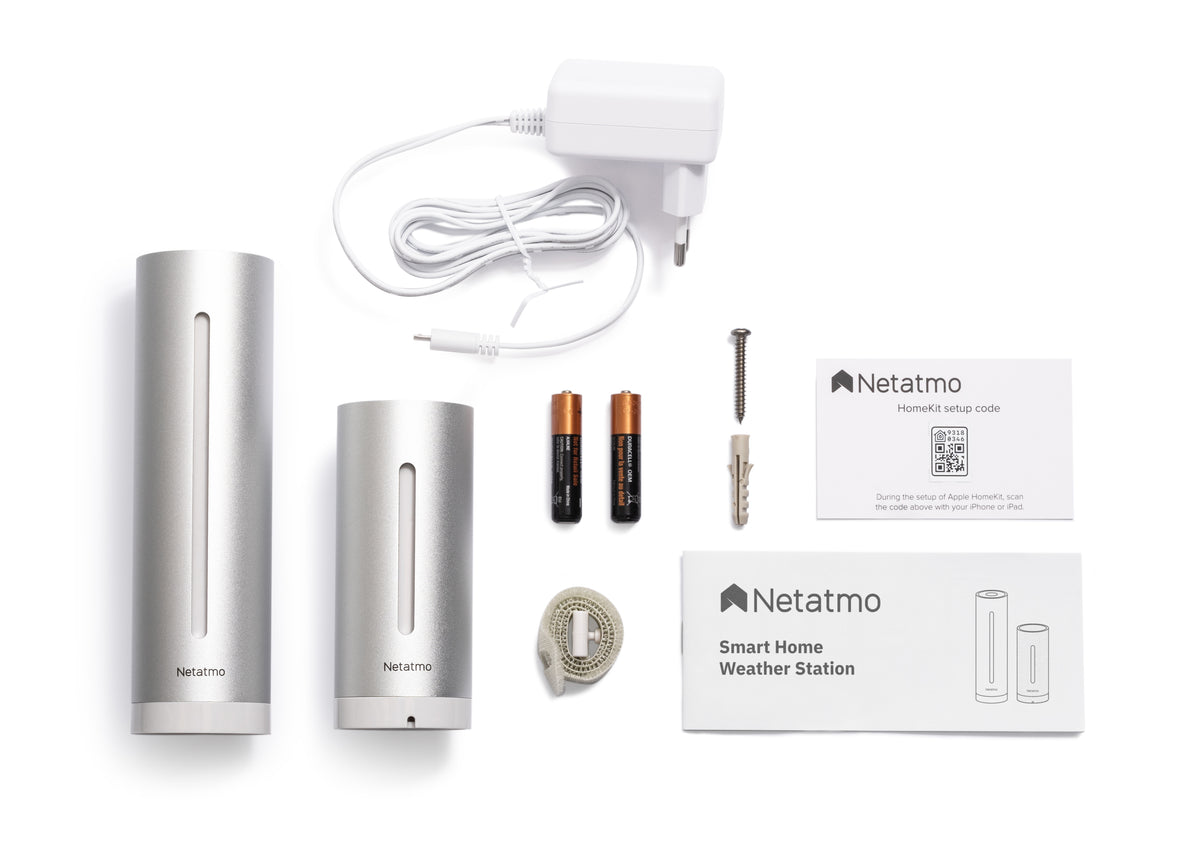 Netatmo NWS01-EC station météo numérique Aluminium Batterie/USB Wifi