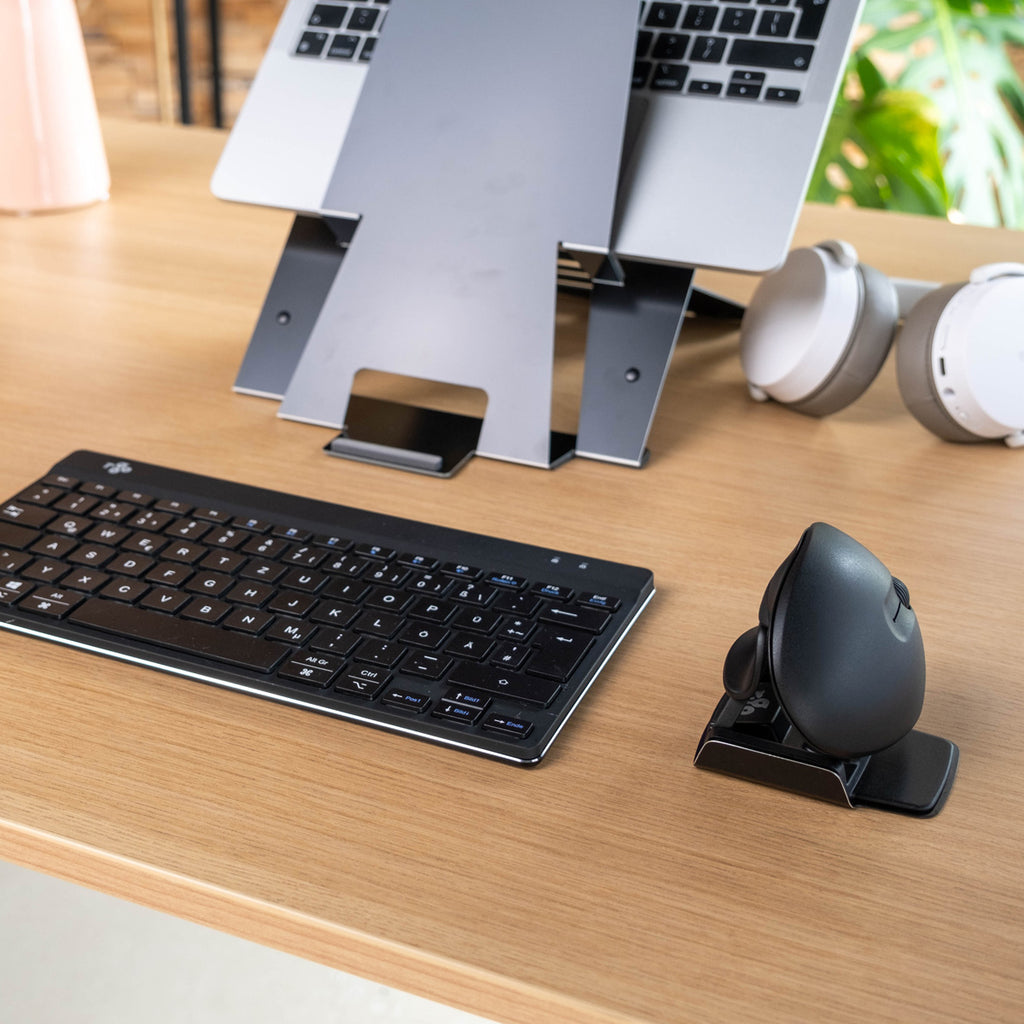 R-Go Tools Souris Ergonomique HE Twister Ambidextre, Taille M (165-185 mm), Filaire et Bluetooth