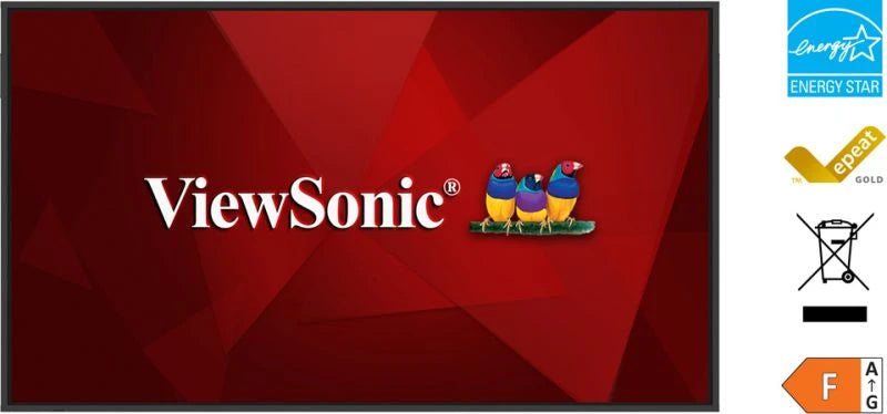 Viewsonic CDE75G3-1C Écran d'Affichage Dynamique 75" LCD 4K Ultra HD 500 cd/m² Noir 24/7