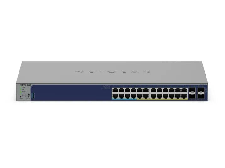 NETGEAR GS728TXUP Switch Gigabit Ethernet Géré PoE 24 Ports, Format 1U, Gris