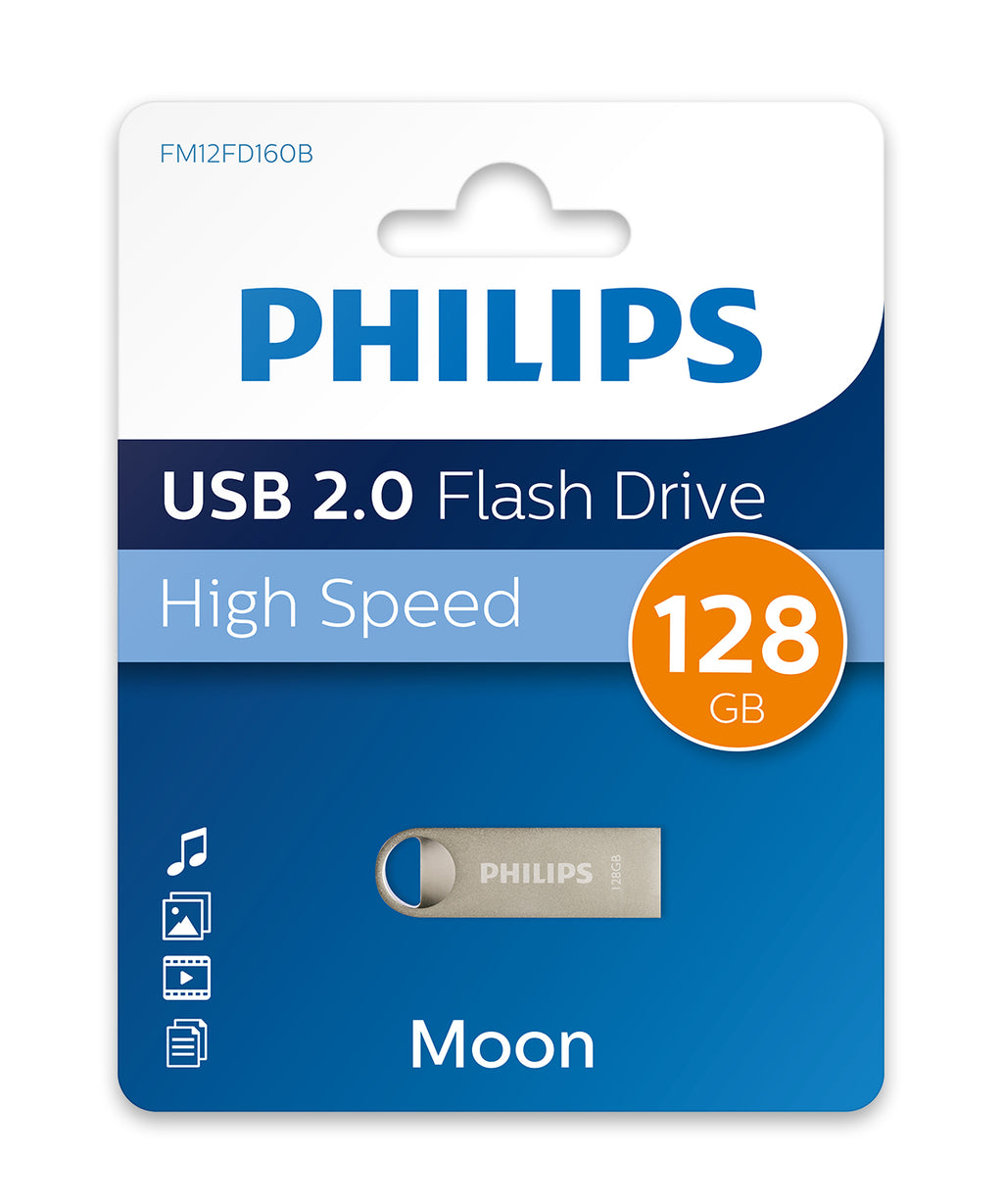 Philips Moon edition lecteur USB flash 128 Go USB Type-A 2.0 Argent