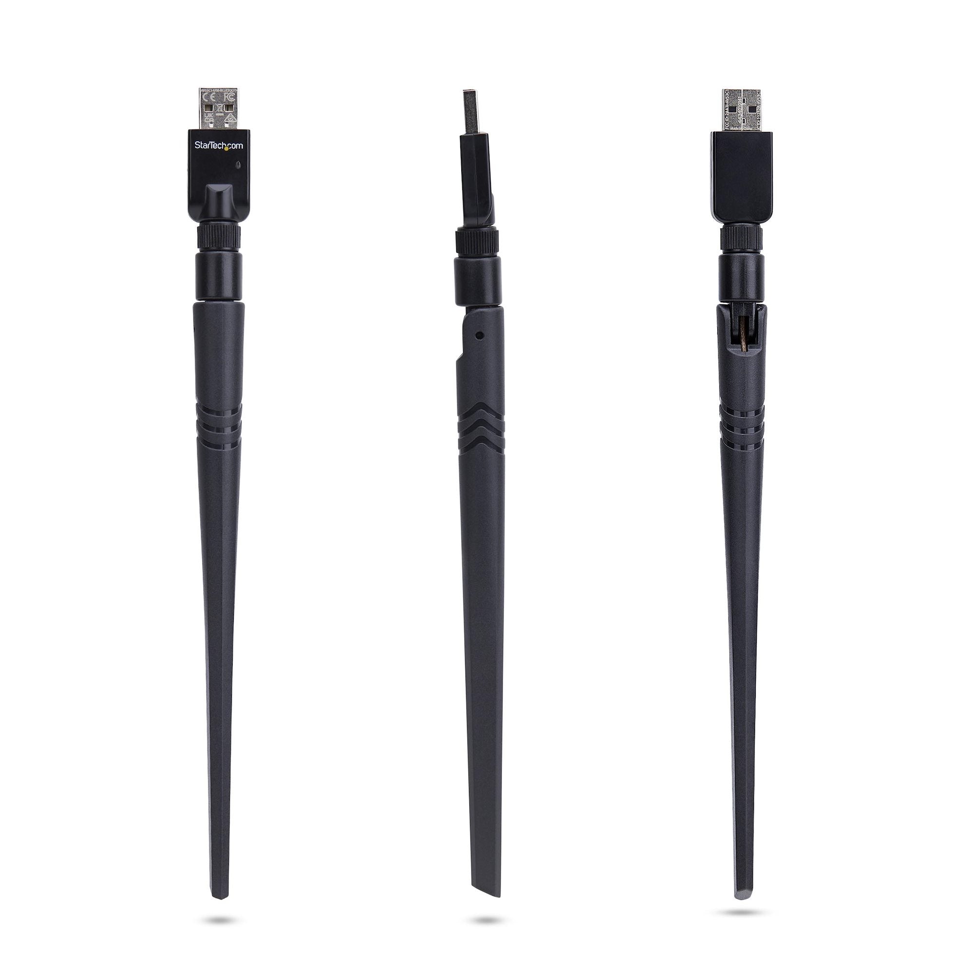 StarTech.com Adaptateur USB Bluetooth 5.3 Classe 1 pour PC/Ordinateur Portable, Connectivité Longue Portée pour Clavier, Souris, Streaming Audio et Réseau PAN, Windows/Linux