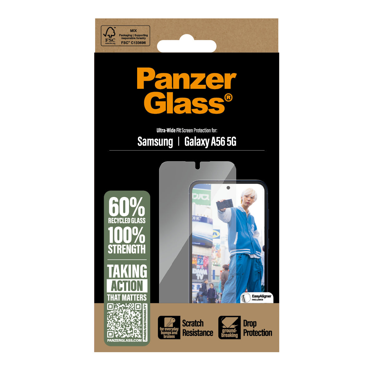 PanzerGlass PanzerGlass ® Screen Protector Samsung Galaxy A56 5G | Ultra-Wide Fit w. EasyAligner Protection d'écran transparent 1 pièce(s)