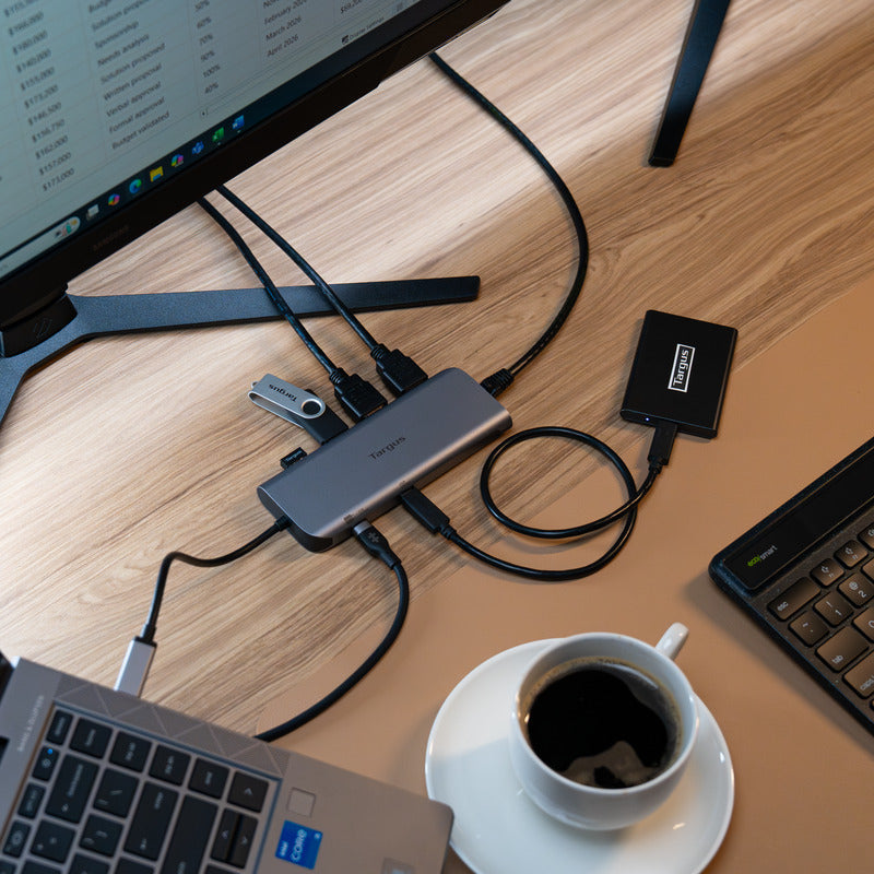 Targus DOCK427GL station d'accueil Avec fil USB 3.2 Gen 2 (3.1 Gen 2) Type-C Gris - vue 8