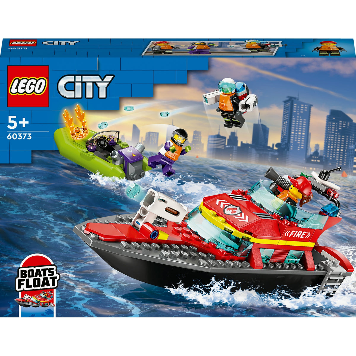 LEGO City Le Bateau de Sauvetage des Pompiers 60373