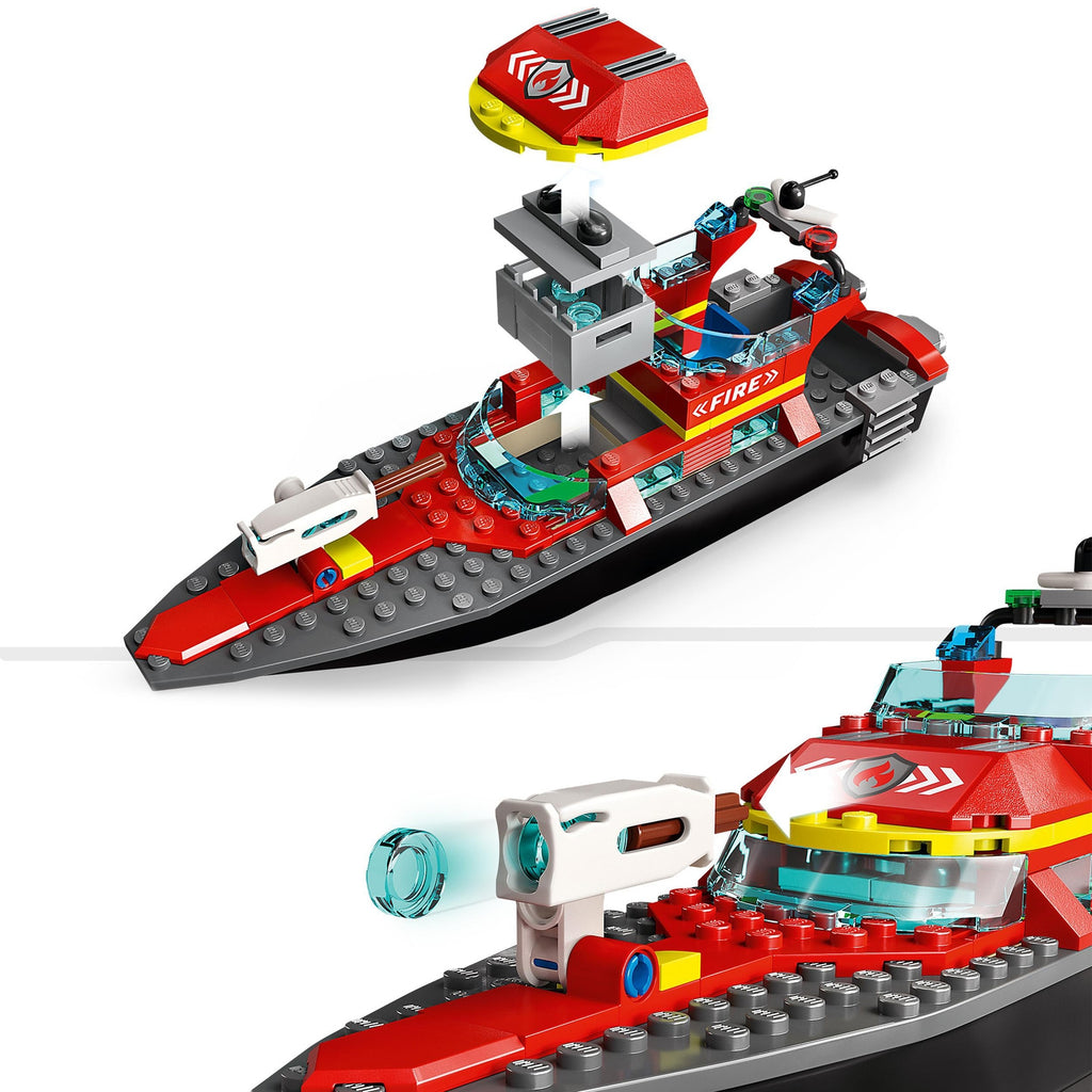 LEGO City Le Bateau de Sauvetage des Pompiers 60373