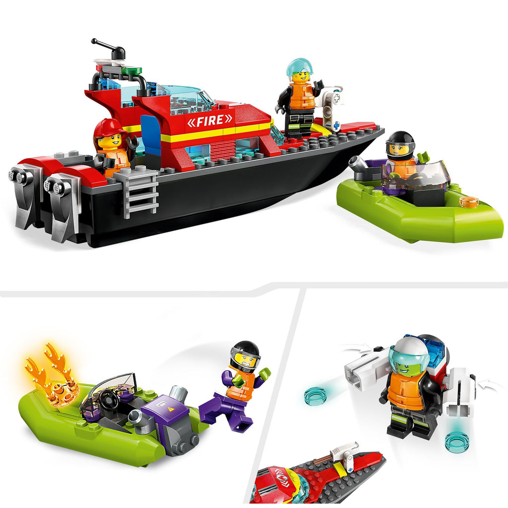 LEGO City Le Bateau de Sauvetage des Pompiers 60373