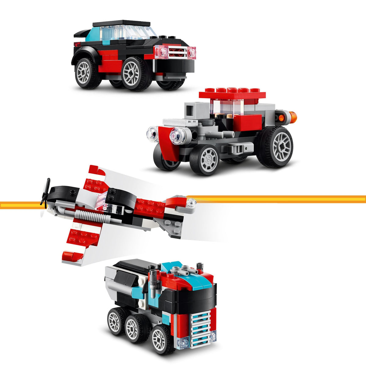 LEGO Creator Le Camion Remorque avec Hélicoptère 31146