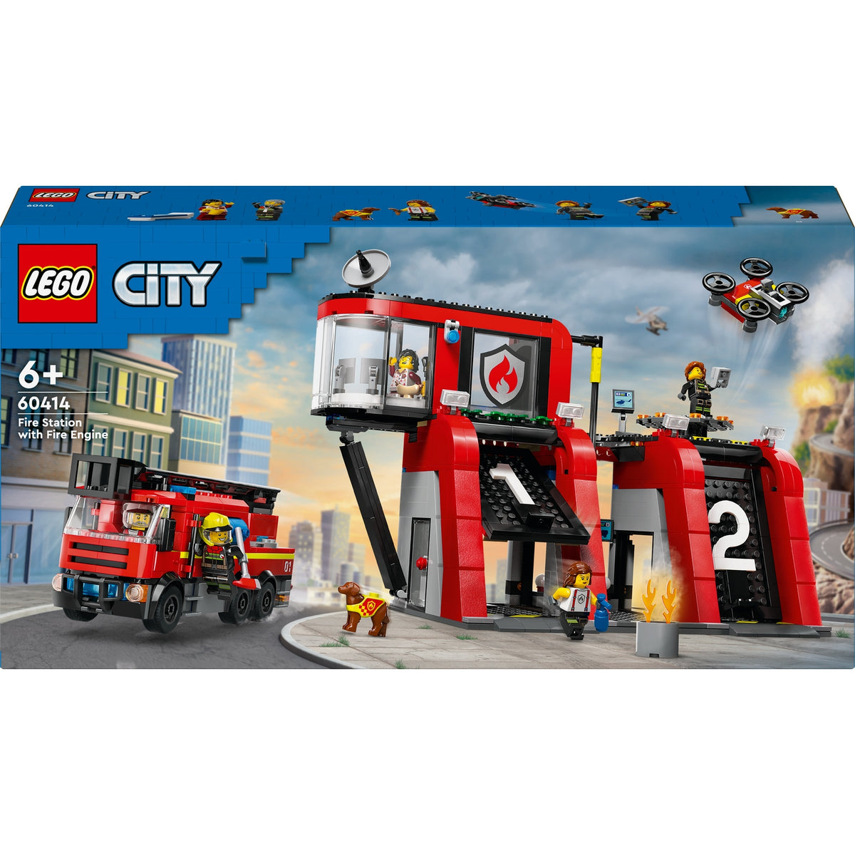 LEGO City La Caserne et le Camion de Pompiers 60414