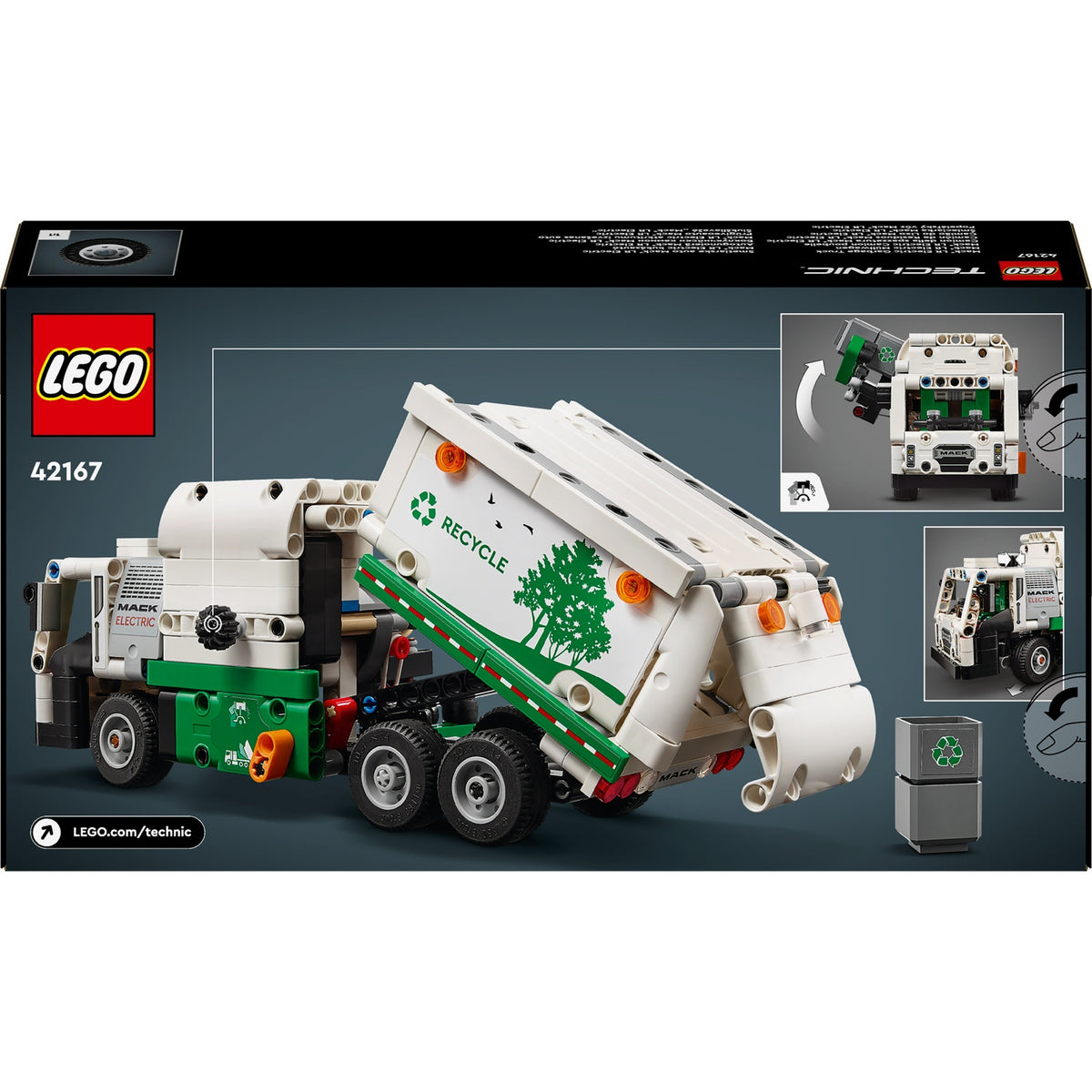 LEGO Technic Mack LR Electric Camion Poubelle 42167