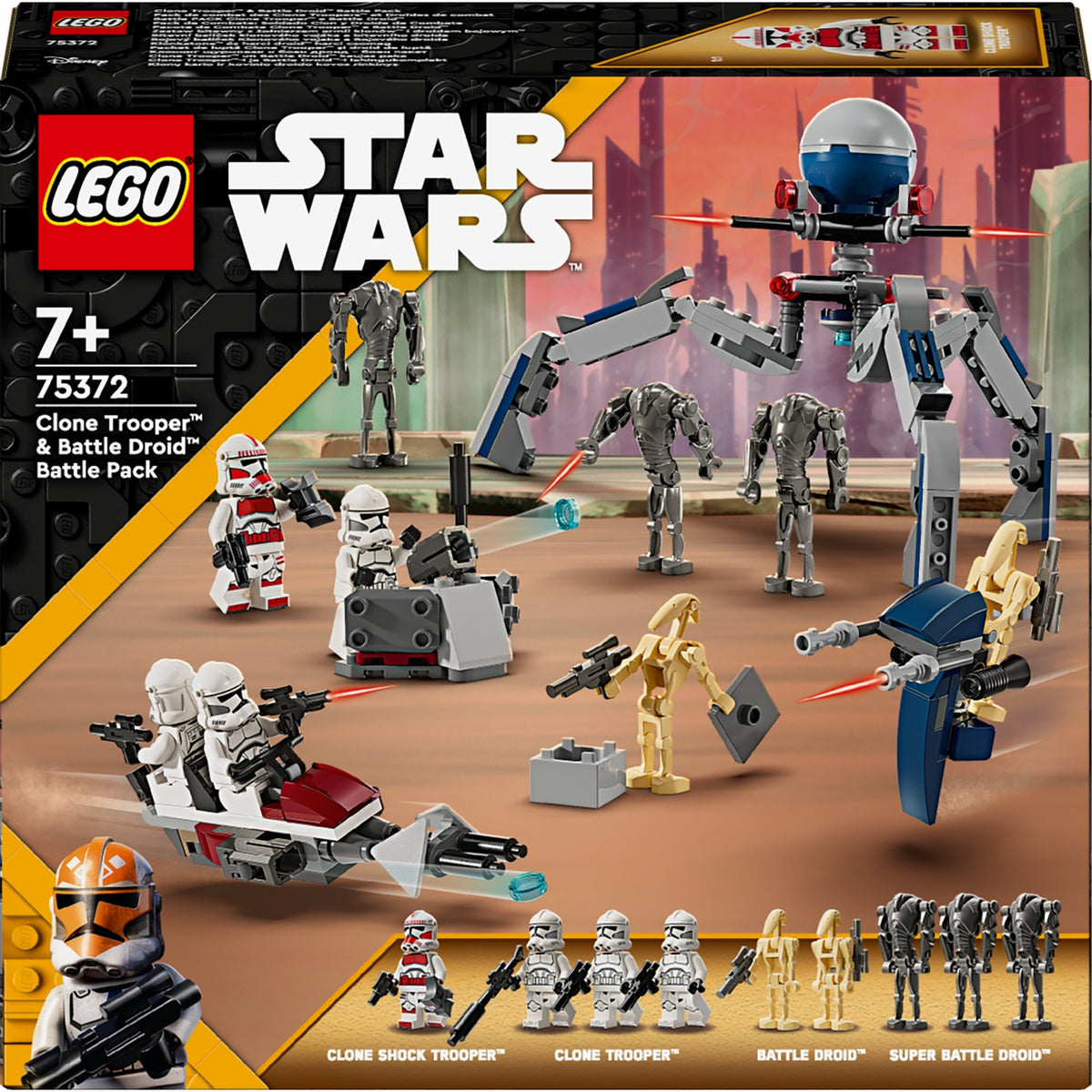 LEGO Star Wars Pack de Combat des Clone Troopers et Droïdes de Combat 75372