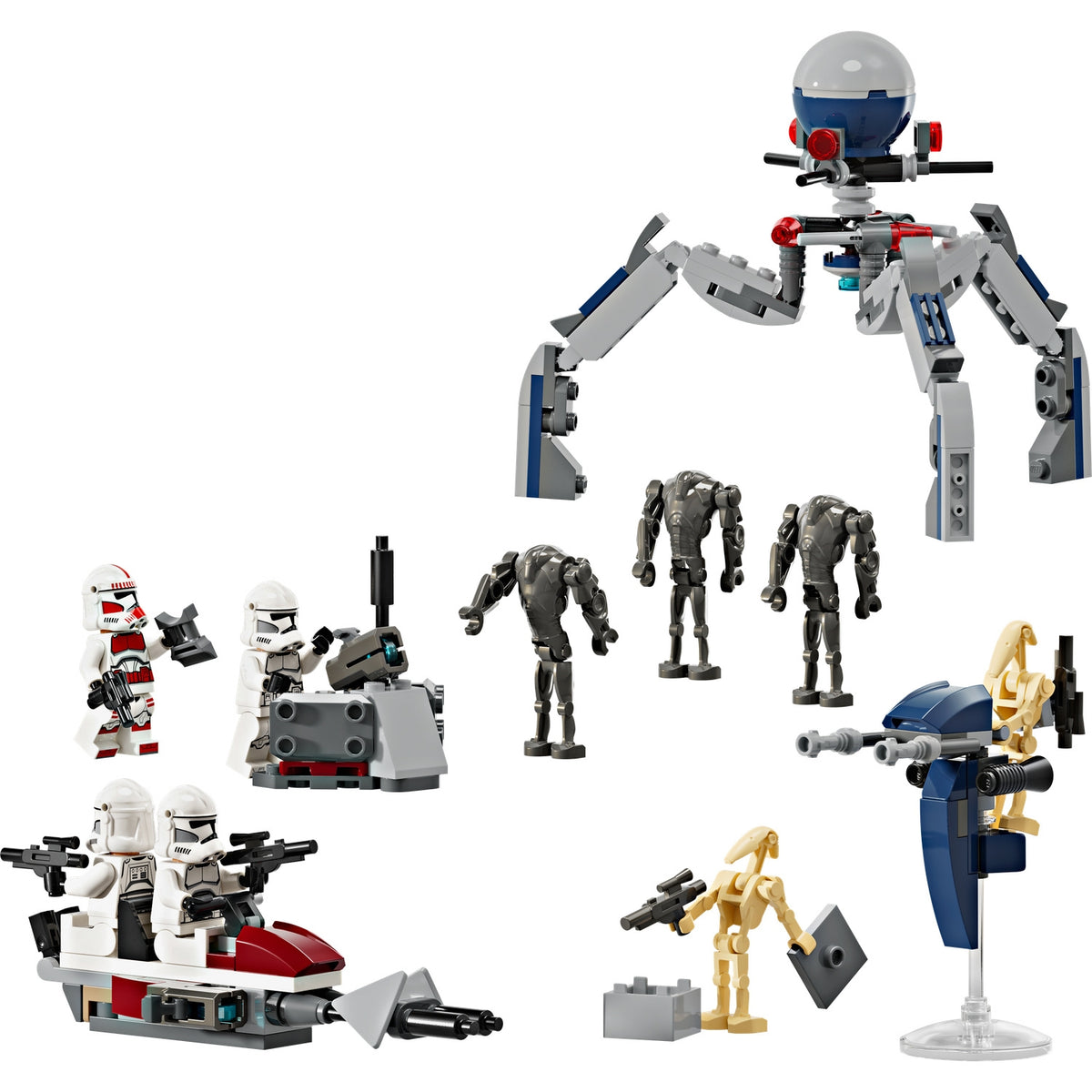 LEGO Star Wars Pack de Combat des Clone Troopers et Droïdes de Combat 75372