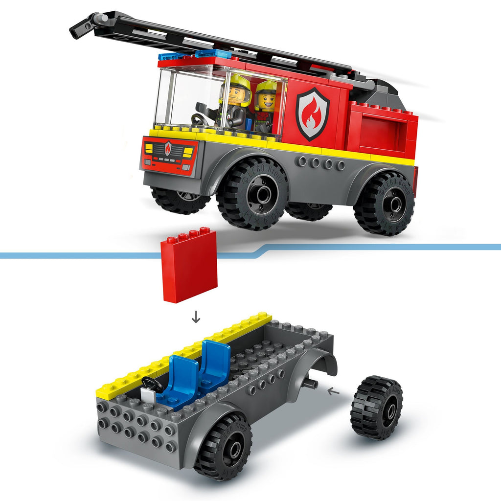 LEGO City Camion de Pompier avec Echelle 60463