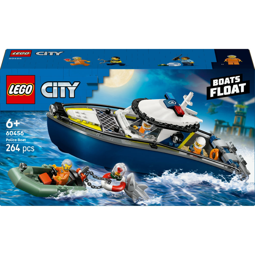 LEGO City La course-Poursuite en Bateau de Police 60456