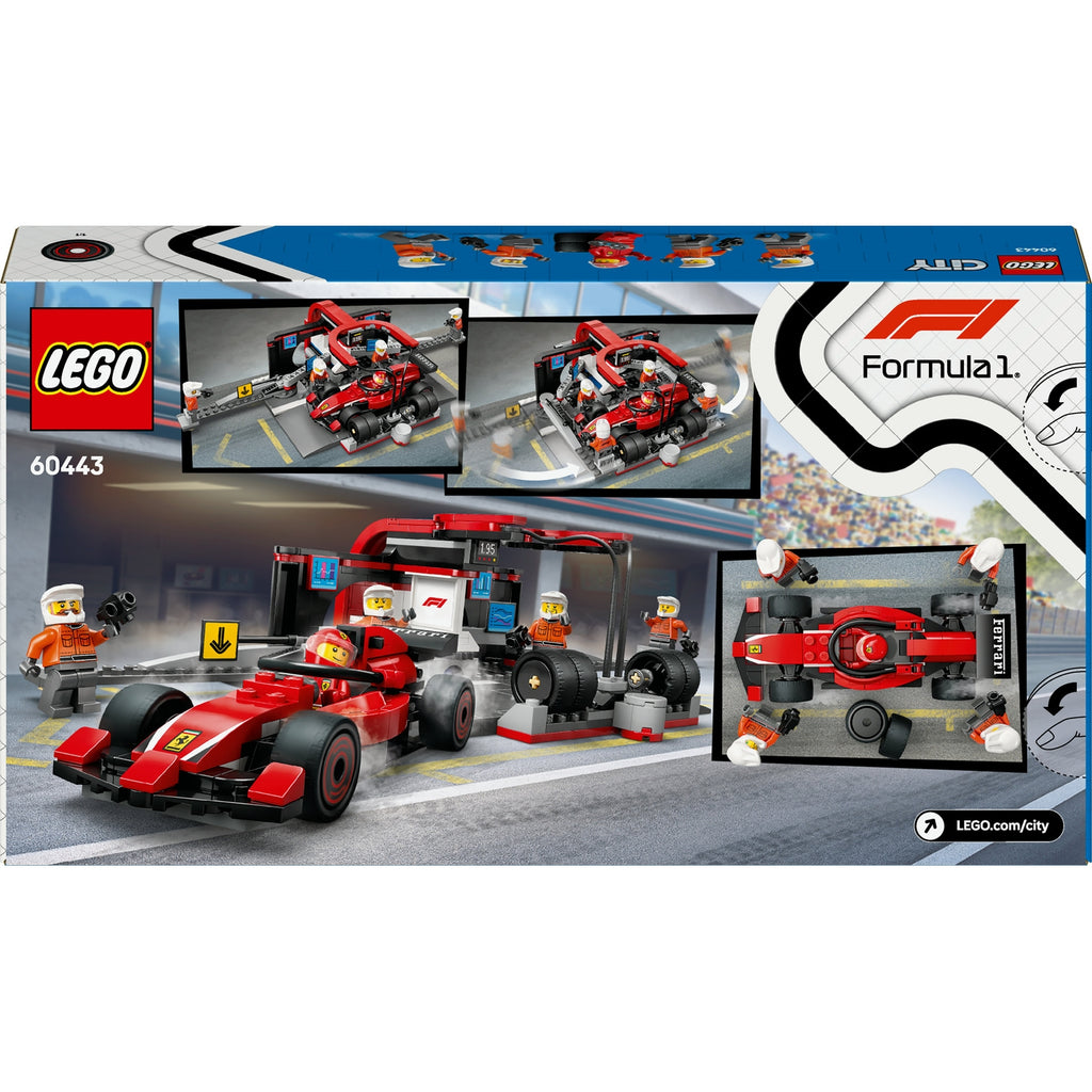 LEGO City Arrêt au Stand de F1 avec Voiture Ferrari 60443