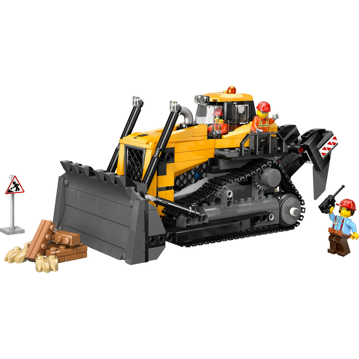 LEGO City Le Bulldozer Jaune, Jouet de Chantier de Construction60466
