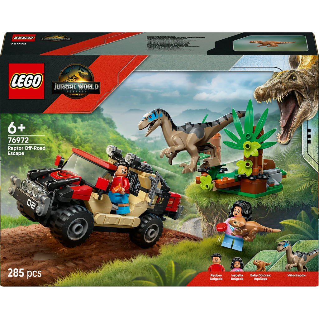 LEGO Jurassic World Le Vélociraptor et l'Evasion en 4x4 76972