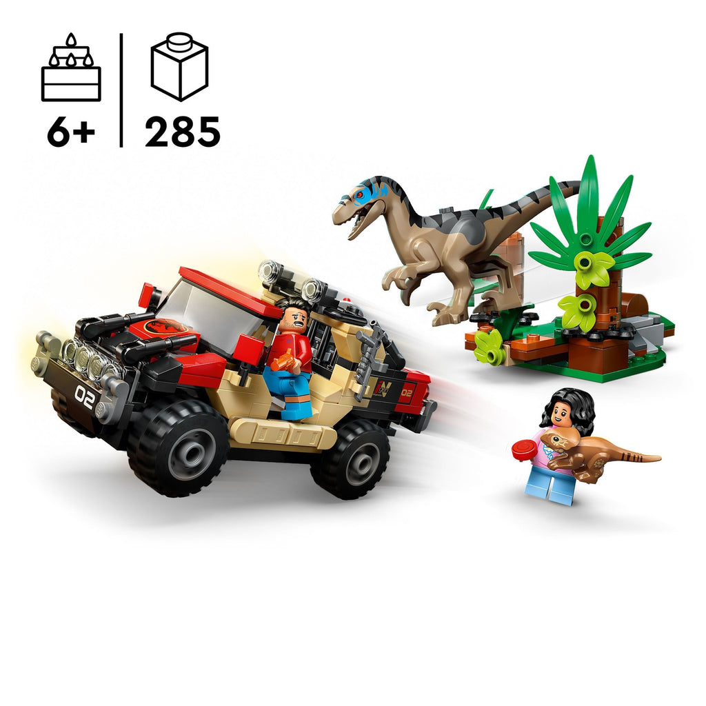 LEGO Jurassic World Le Vélociraptor et l'Evasion en 4x4 76972