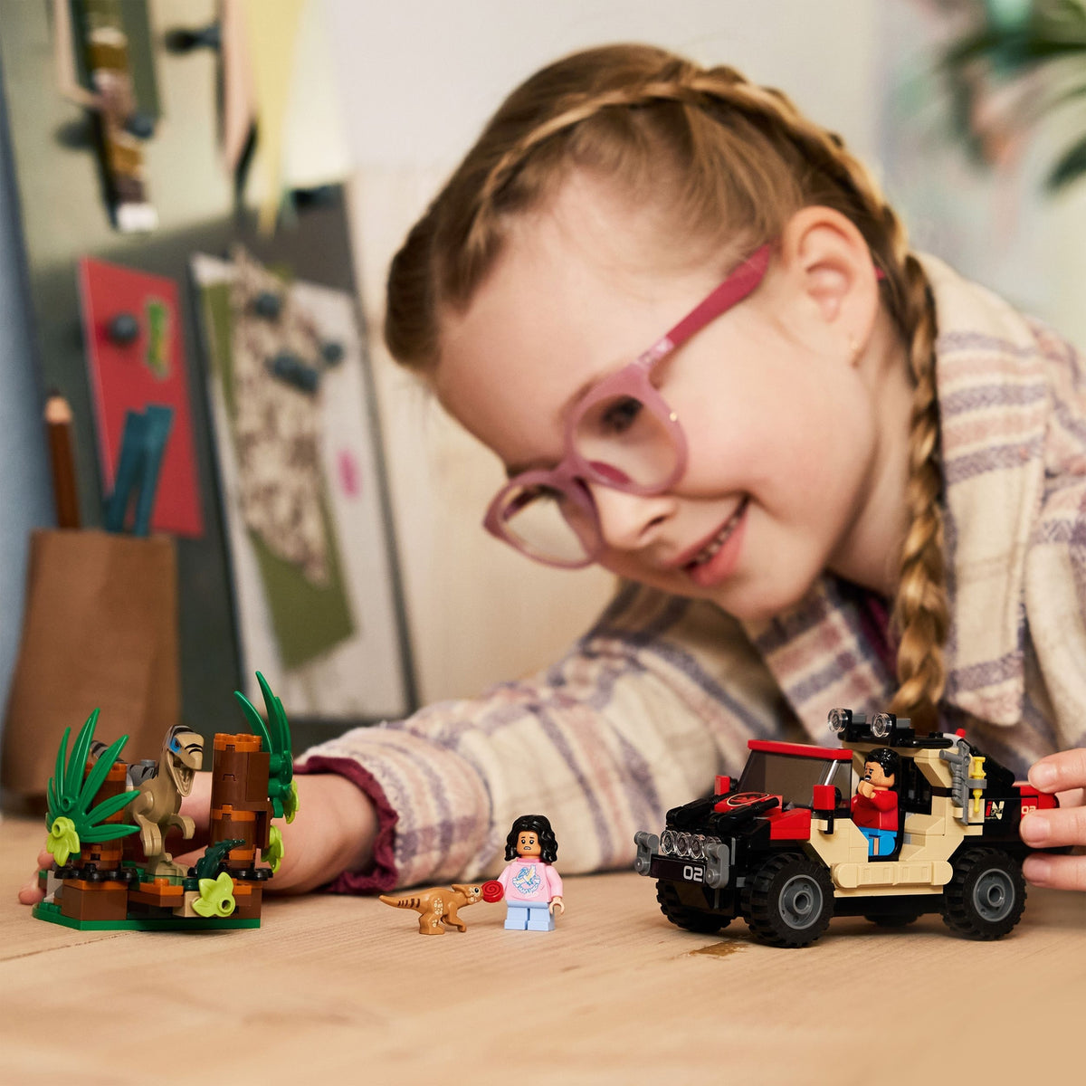 LEGO Jurassic World Le Vélociraptor et l'Evasion en 4x4 76972
